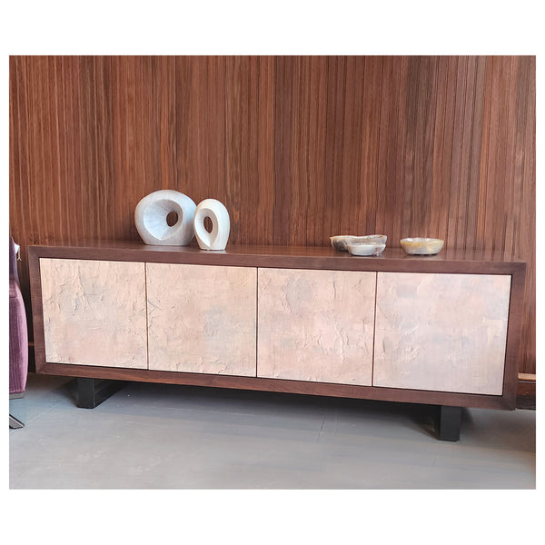 Console Cabinet with Art Print Doors