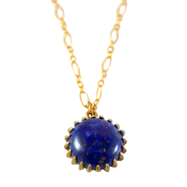 Blue Stone Pendant Necklace