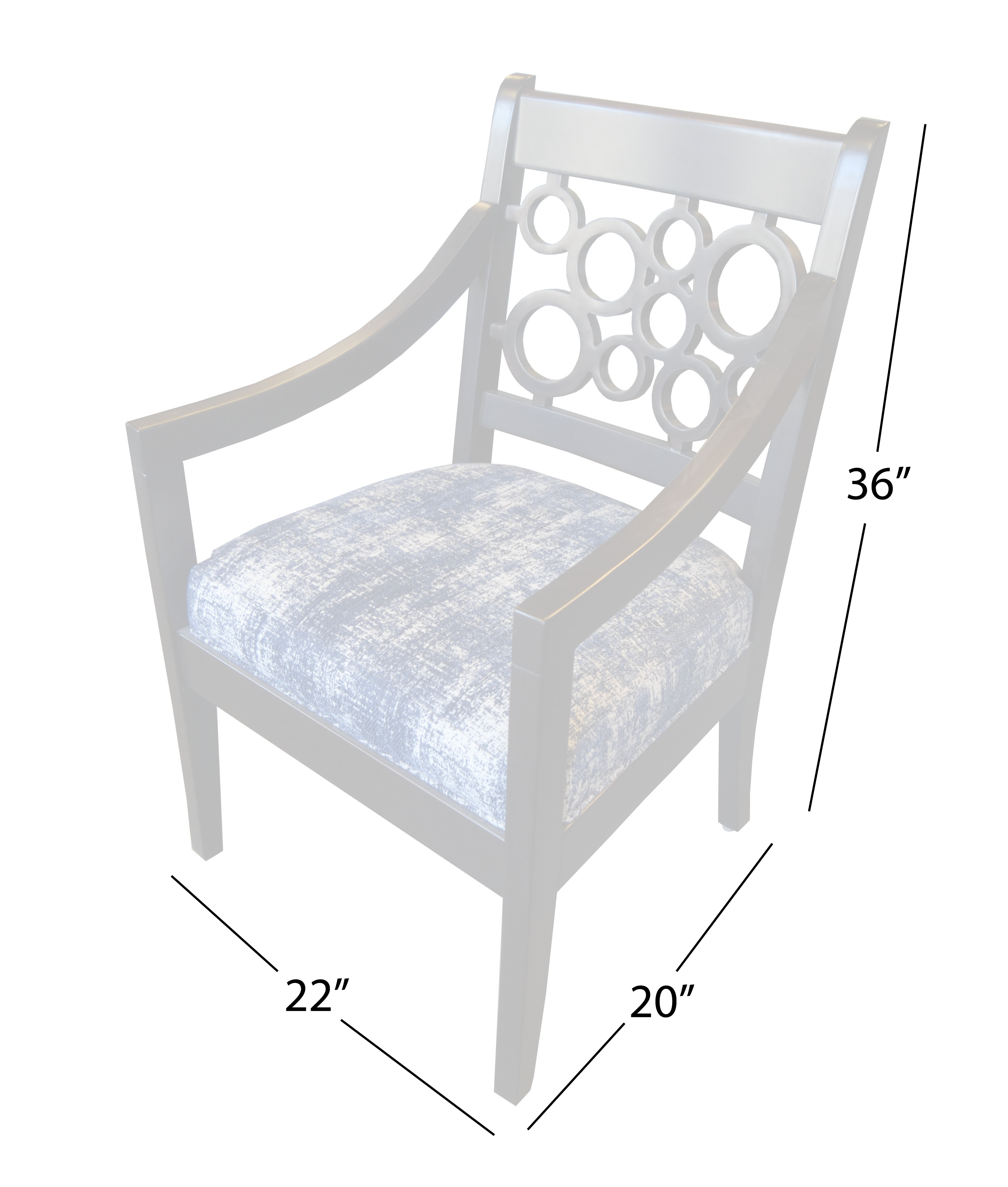Salon Gable Arm Chair