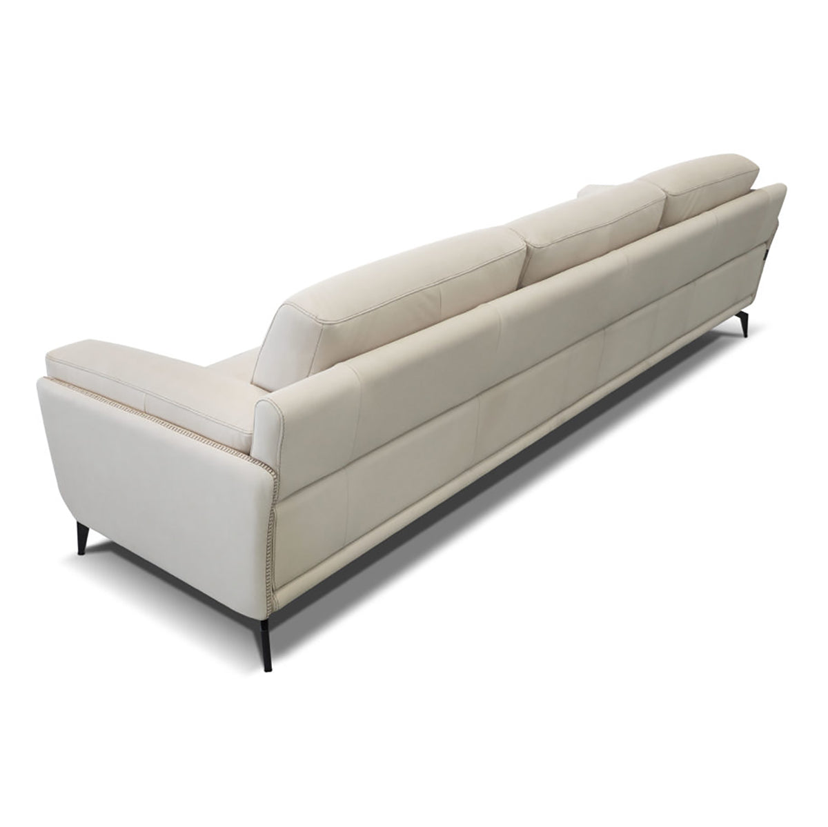 Italian Leather Sofa and Chaise Lounge