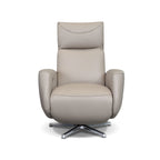 Italian Leather Swivel Electric Armchair Recliner