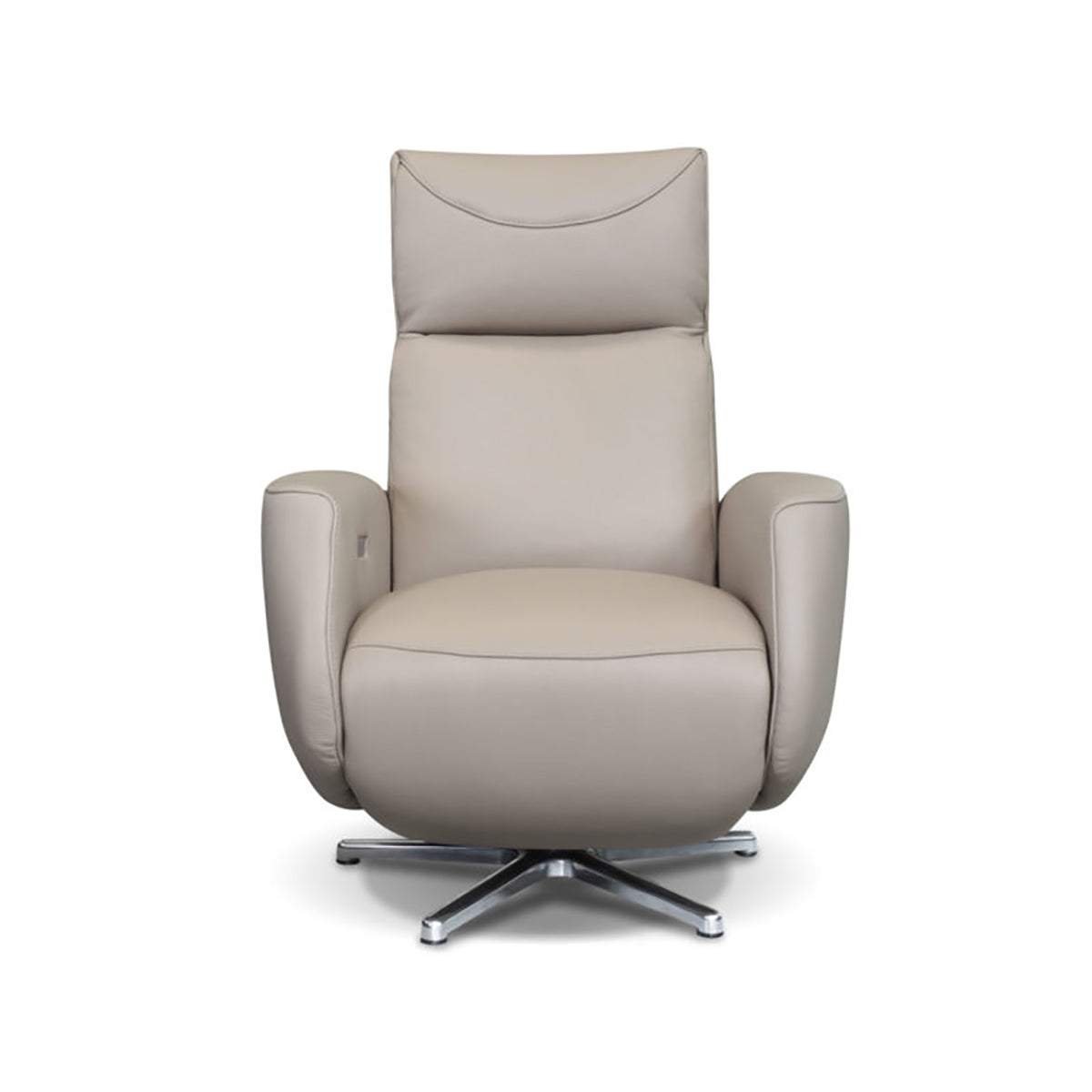 Italian Leather Swivel Electric Armchair Recliner