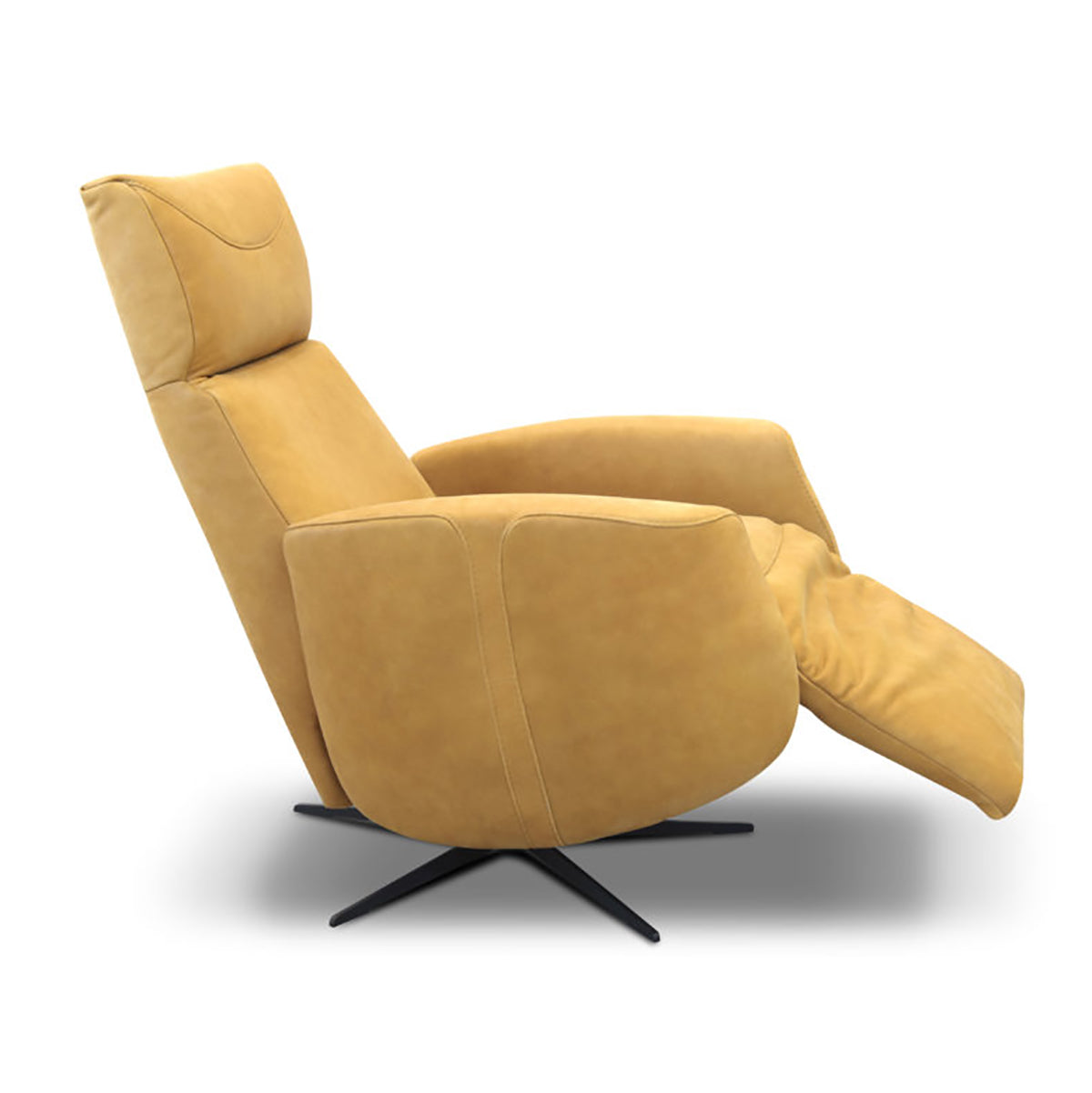 Italian Leather Swivel Electric Armchair Recliner