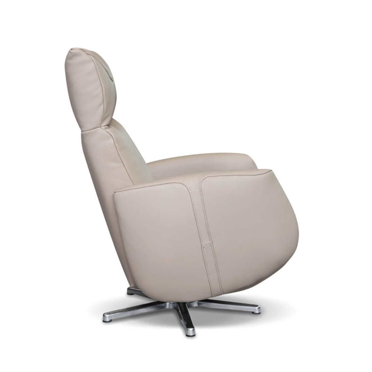 Italian Leather Swivel Electric Armchair Recliner
