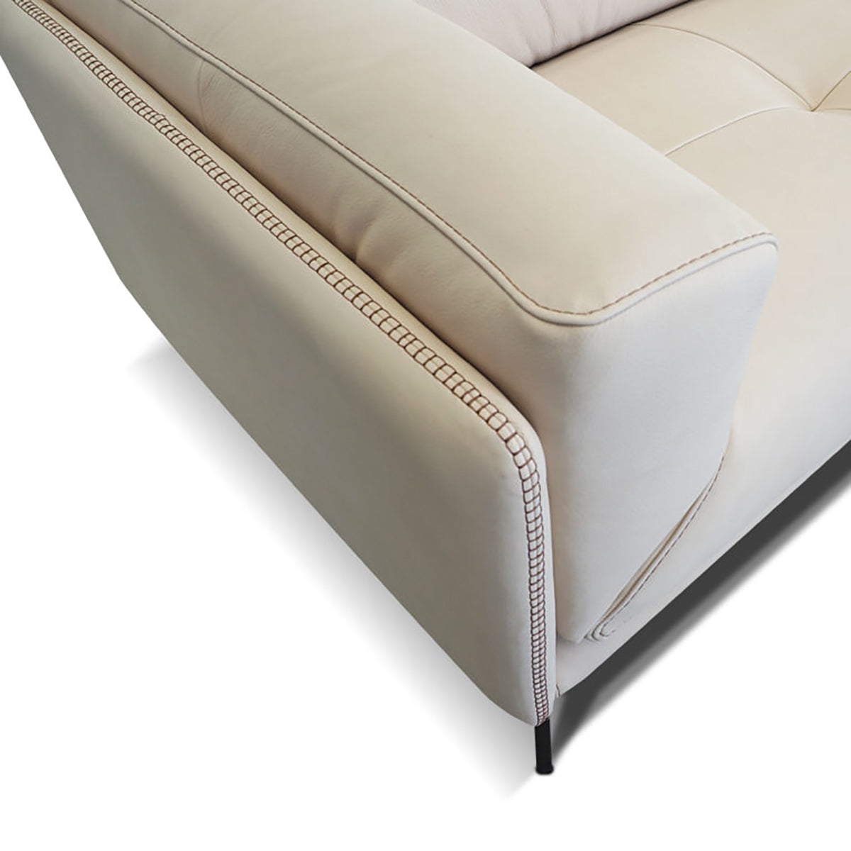 Italian Leather Sofa and Chaise Lounge