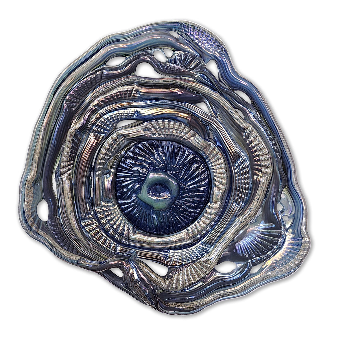 Doug Frates Wall Mounted PlattersDF2206 Jacobean Blue