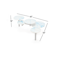 Drake Multi Level Cocktail Table with Photo Print