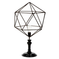 Geometric Wire Table Lamp, Triangle