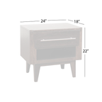 Green Bay Road 1-Drawer Nightstand