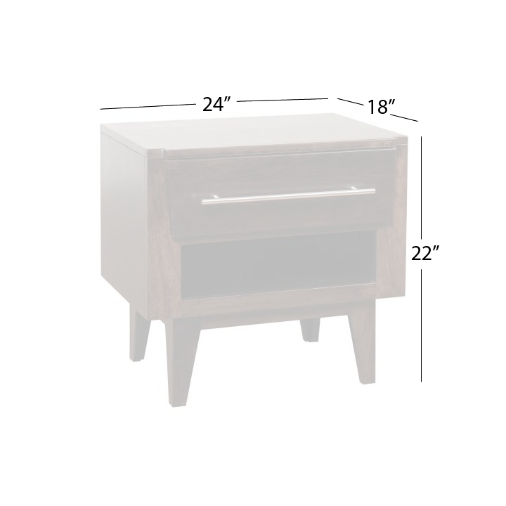 Green Bay Road 1-Drawer Nightstand