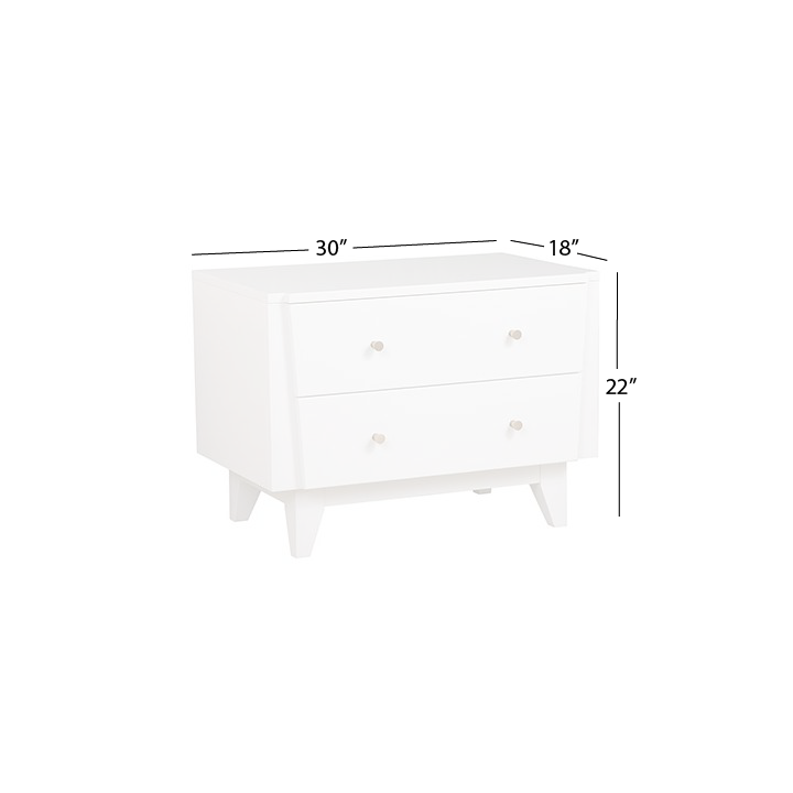 Green Bay Road 2-Drawer Nightstand