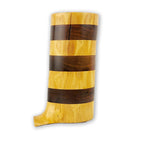 Tom Migge L-124 Walnut and Honey Locus Wood Vase