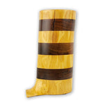 Tom Migge L-124 Walnut and Honey Locus Wood Vase