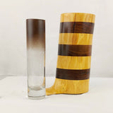 Tom Migge L-124 Walnut and Honey Locus Wood Vase