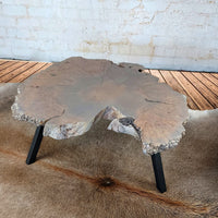 Lake Shore Mappa Burl Live Edge Cocktail Table