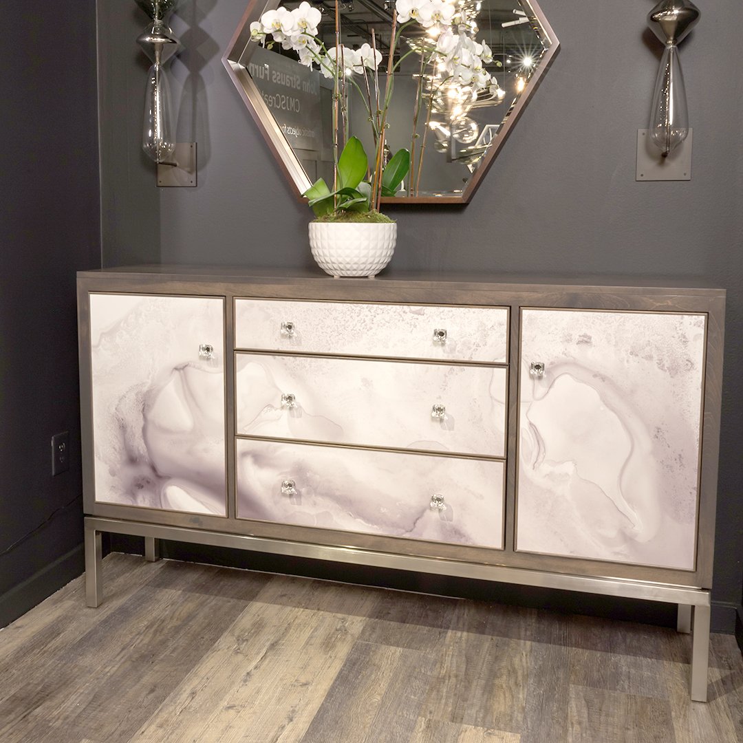 Lake Shore Watercolor Cabinet