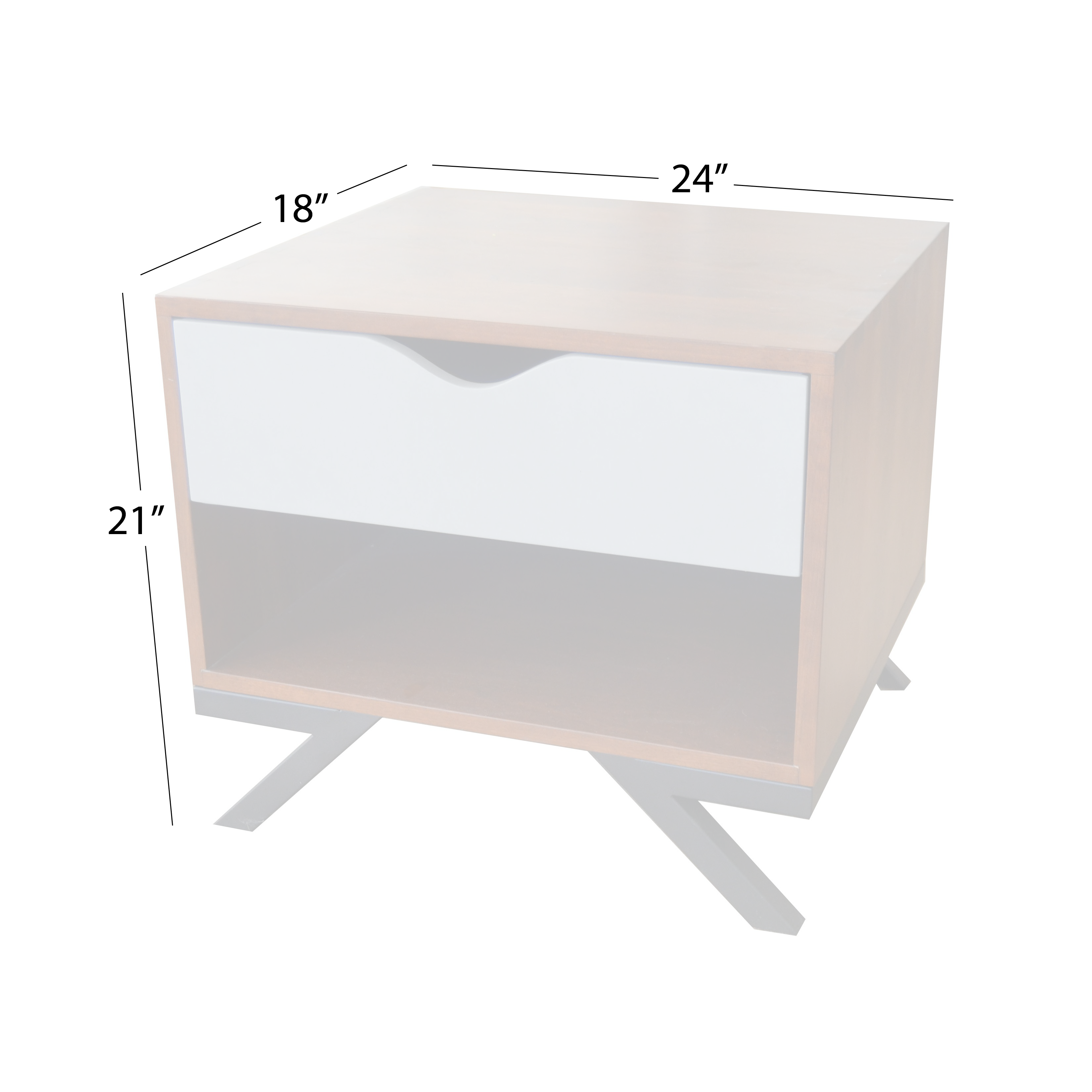 Lake Shore 1-Drawer Nightstand
