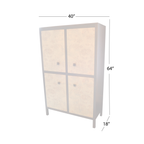 Mabel Soho 4-door Cabinet with Mappa Burl Doors