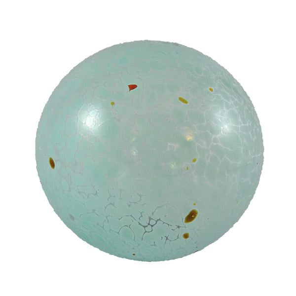 Artisan Glass Ball, Mint Speckled