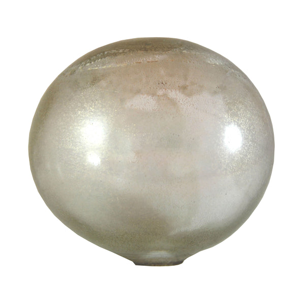 Artisan Glass Ball, Silver