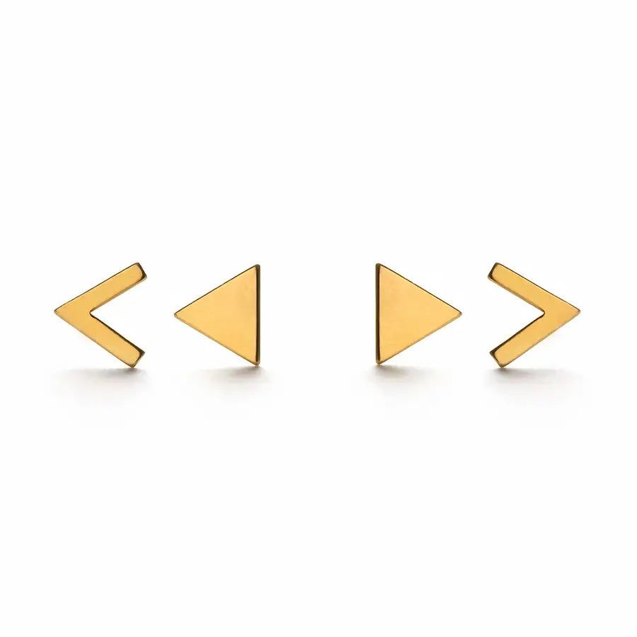 Chevron Triangle Stud Set