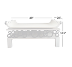 Salon Gable Table with Detachable Tray