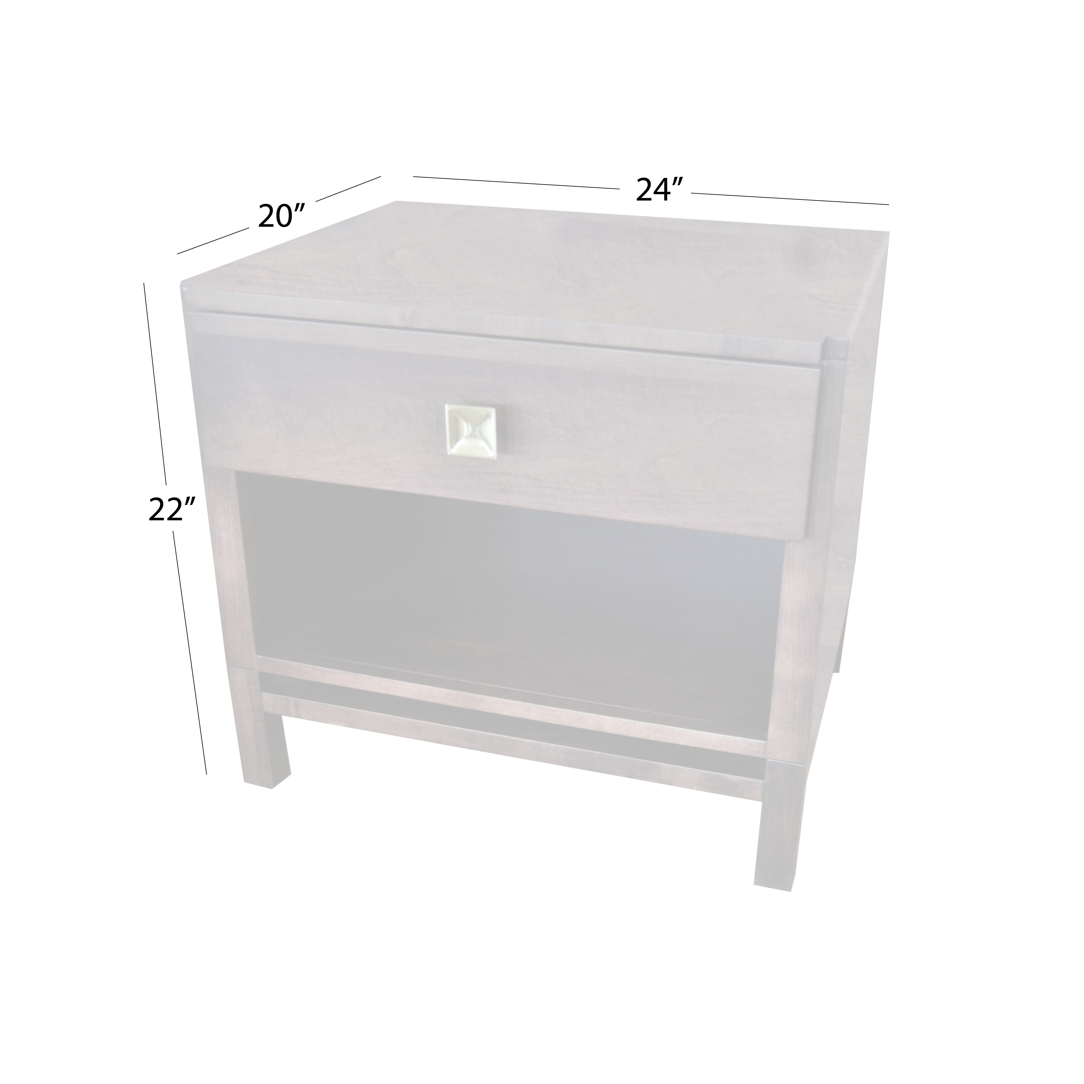 Salon Mabel 1-Drawer Nightstand