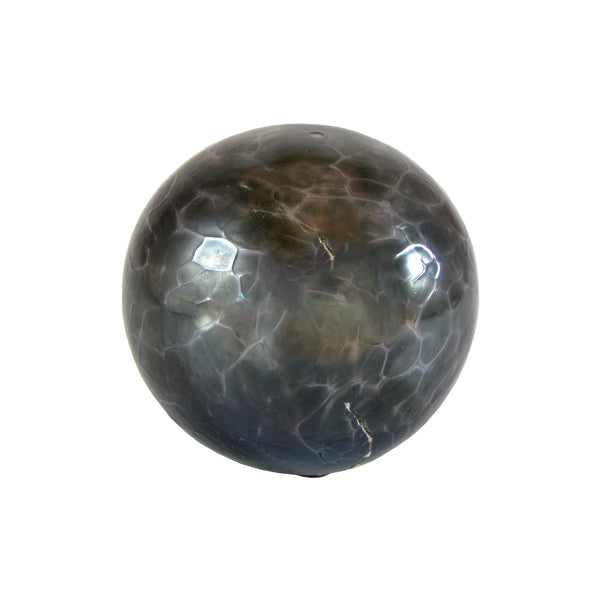 Artisan Glass Ball, Black