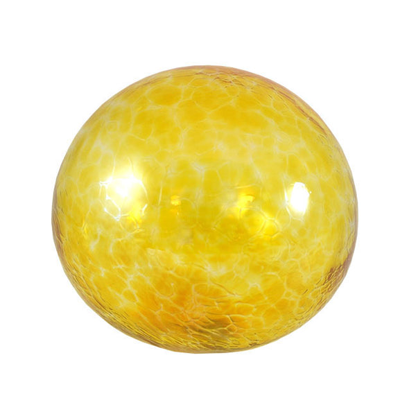Artisan Glass Ball, Yellow
