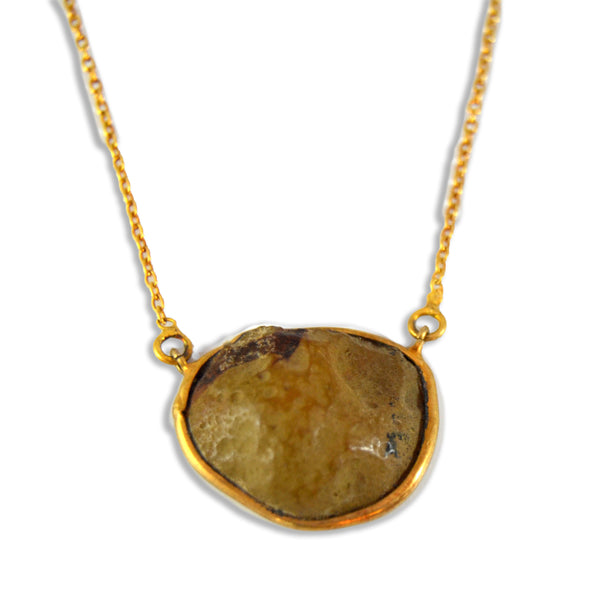 Sparkly Small Agate Necklace