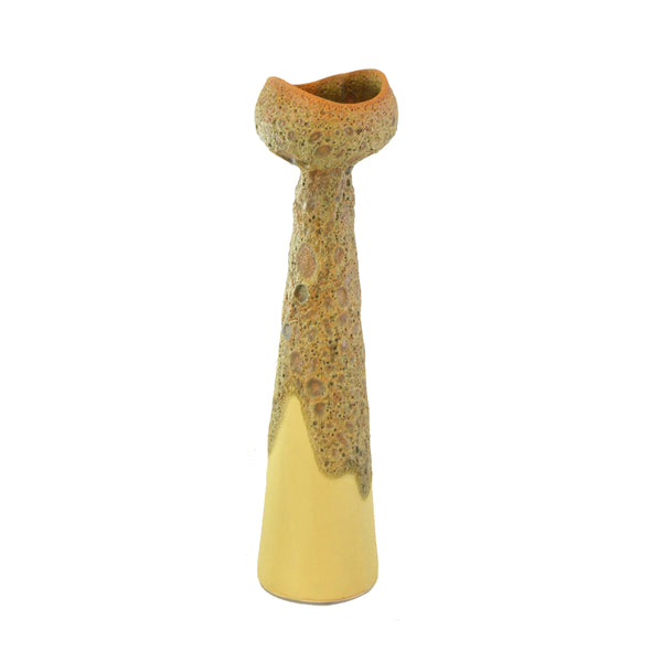 Sulfur Gold Tall Candlestick