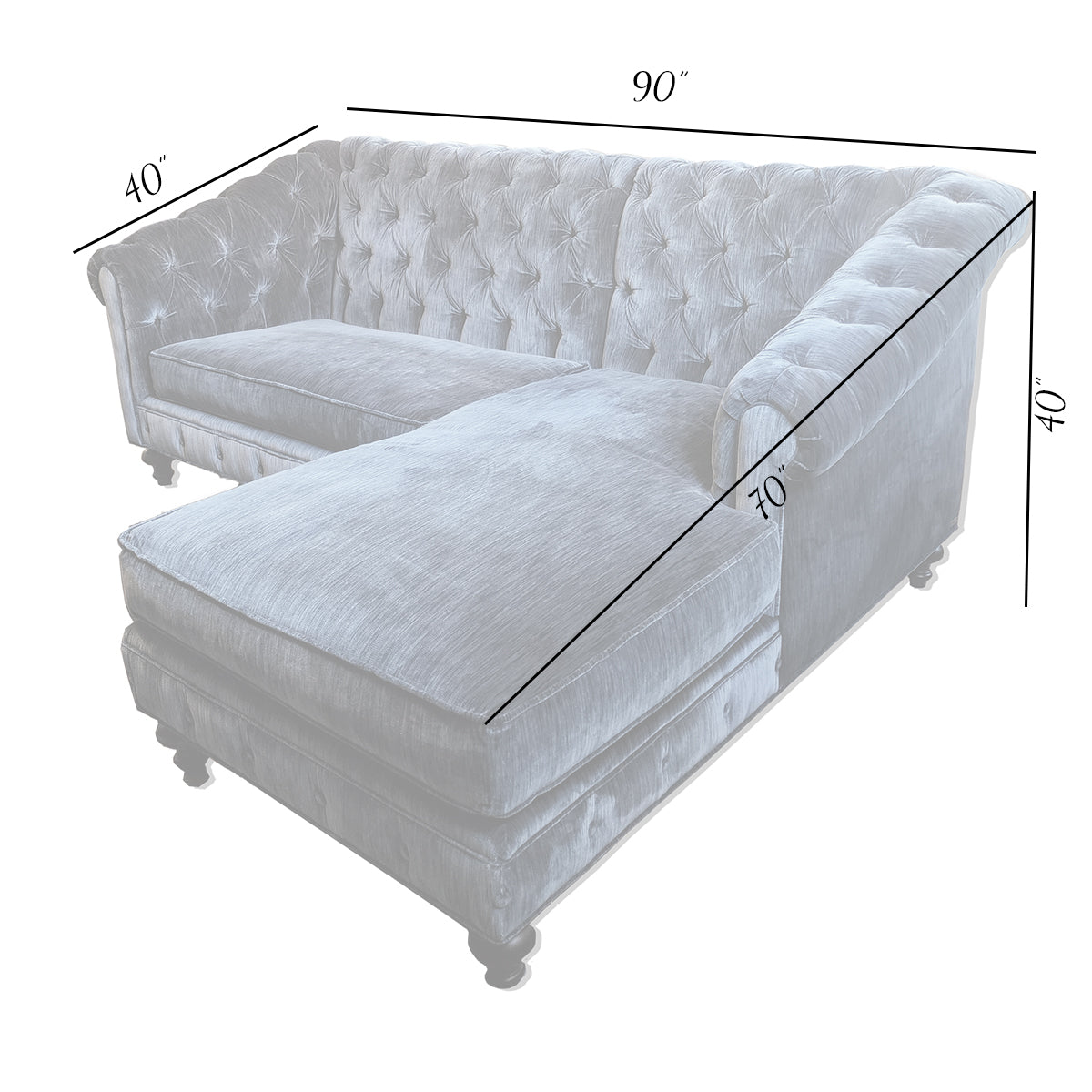 Modern Chesterfield Sectional