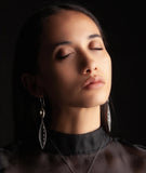 23-2003 Internal Pyramids Earrings by Mariella Pilato